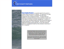 Tablet Screenshot of crestequity.com